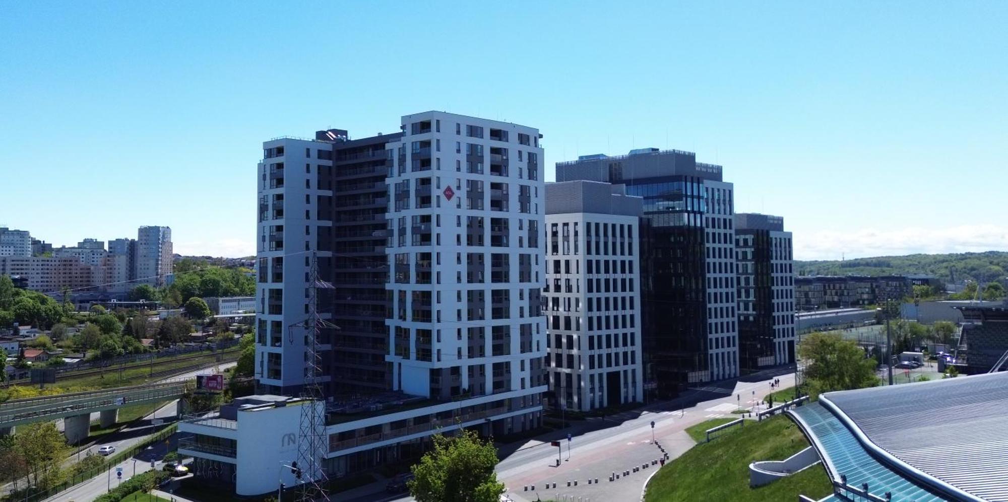 Apartment Efaga Modern Tower Gdynia With Private Parking Space ภายนอก รูปภาพ